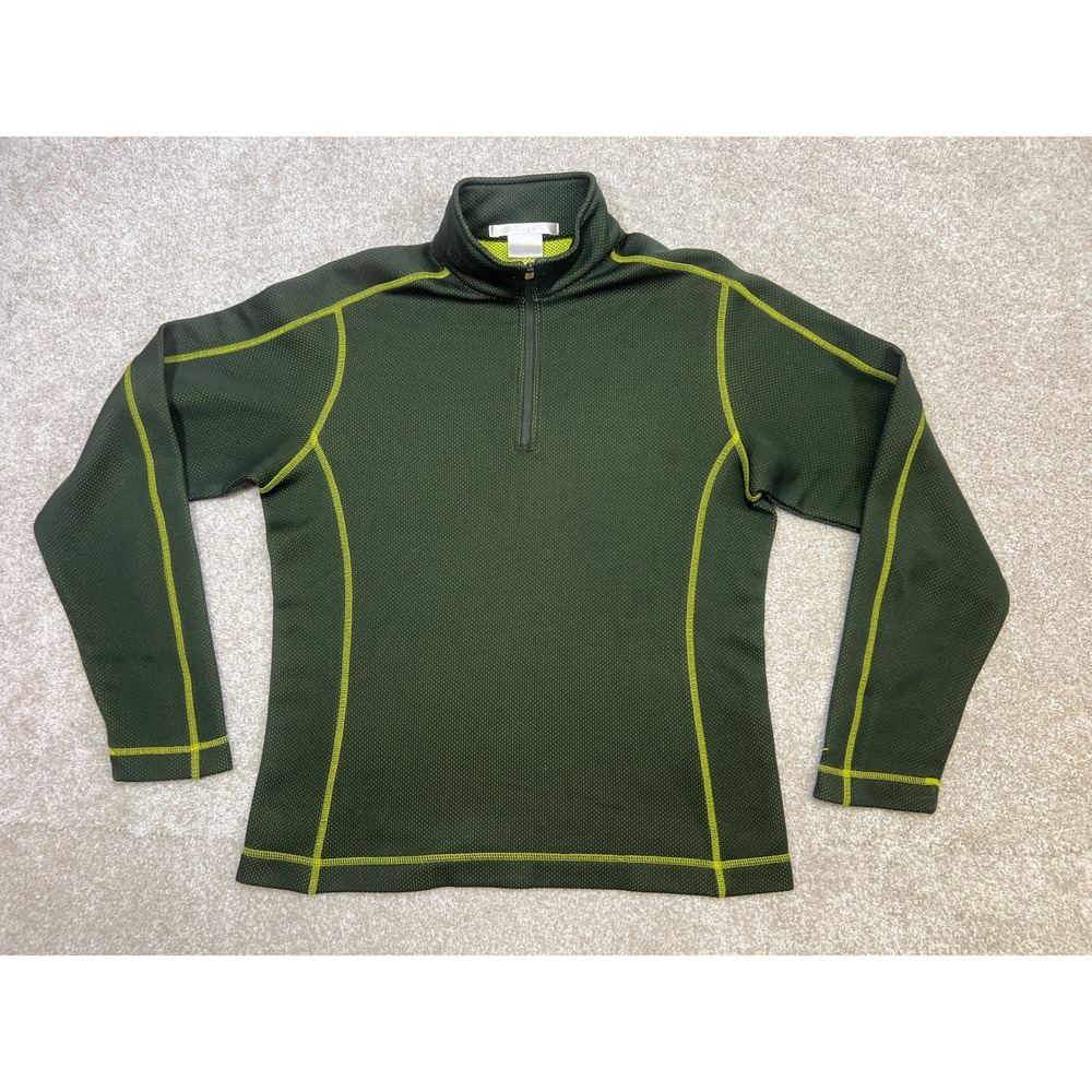 Nike Golf Women's Dark Green 1/4‎ Zip Long Sleeve Athletic Pullover Top